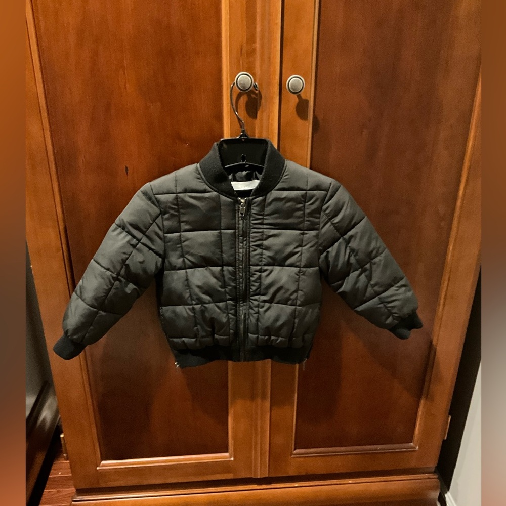 Stella McCartney Kids Black Quilted Jacket Size 5 years